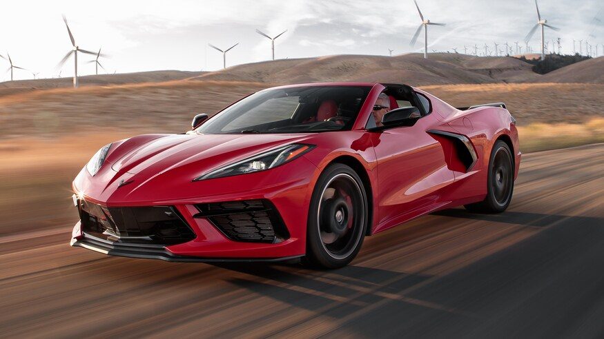 2020-Chevrolet-Corvette-front-three-quarter-in-motion