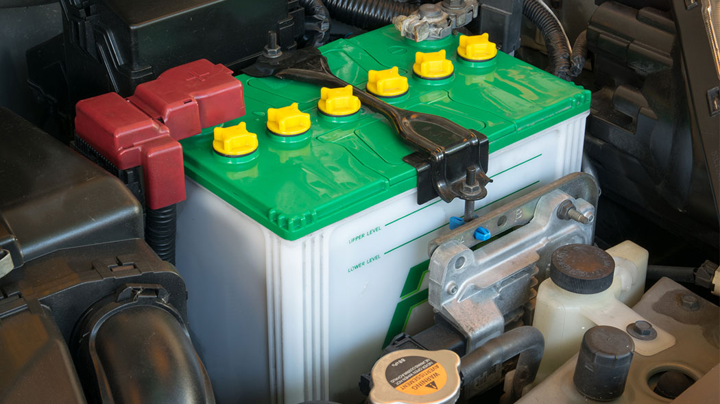Battery of a car